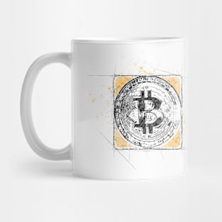 Bitcoin BTC Sketch Mug